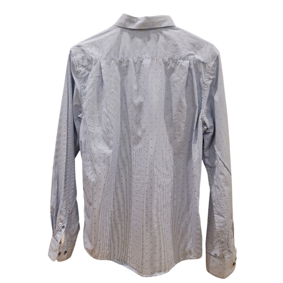 Denim & Flower - Blue and White Shirt - Size Small - Picture 2 of 4